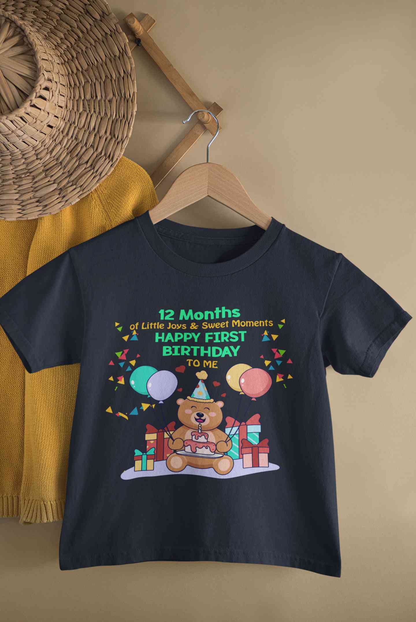 My First Birthday Half Sleeves T-Shirt for Boy-FunkyTeesClub