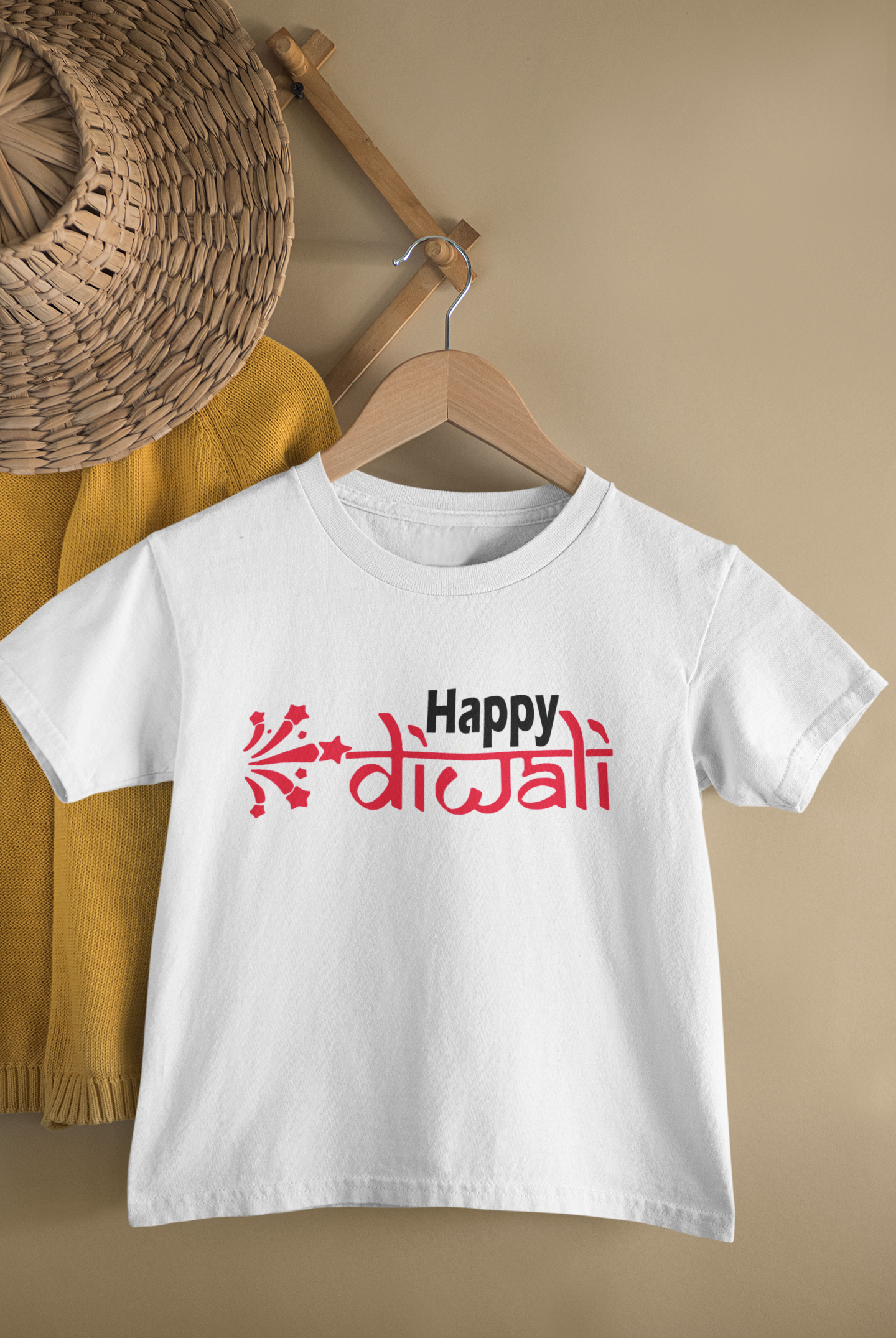 Happy Diwali Half Sleeves T-Shirt for Boy-FunkyTeesClub