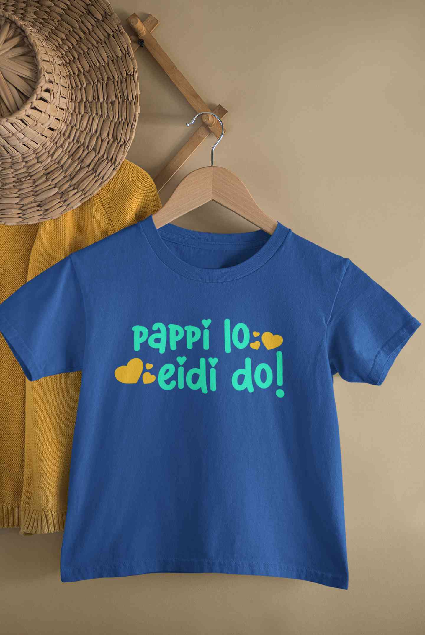 Pappi Lo Eidi do Eid Half Sleeves T-Shirt for Boy-FunkyTeesClub