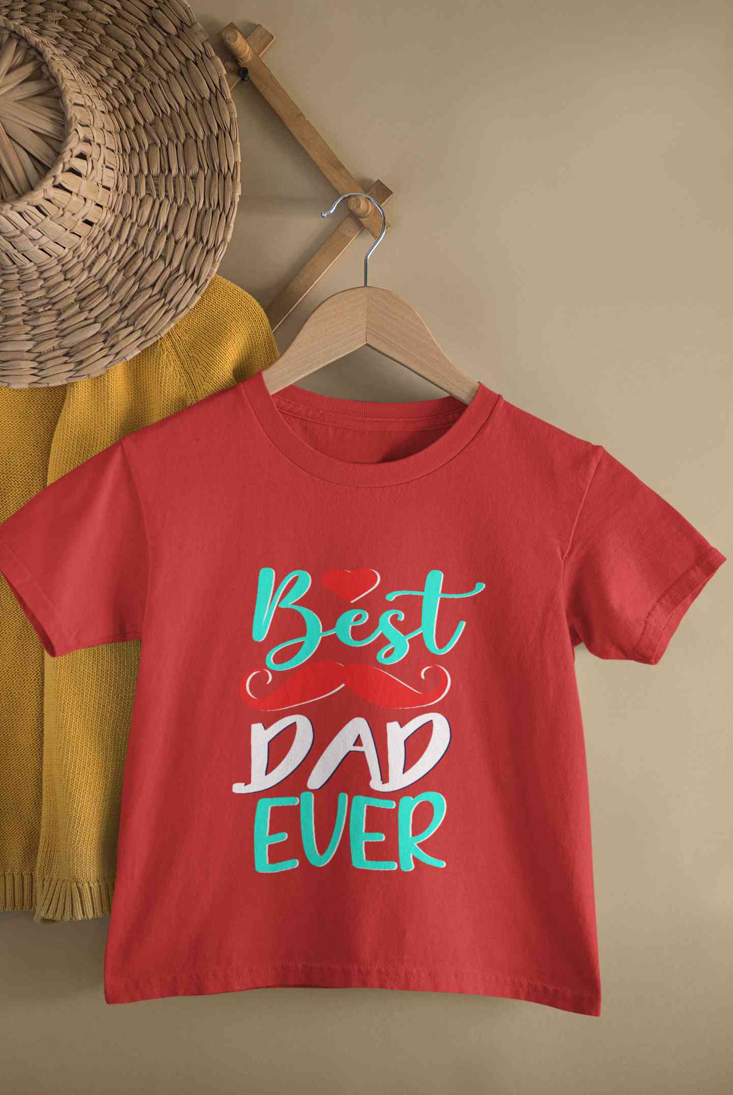 Best Dad Ever Fathers Day Half Sleeves T-Shirt For Girls -FunkyTeesClub
