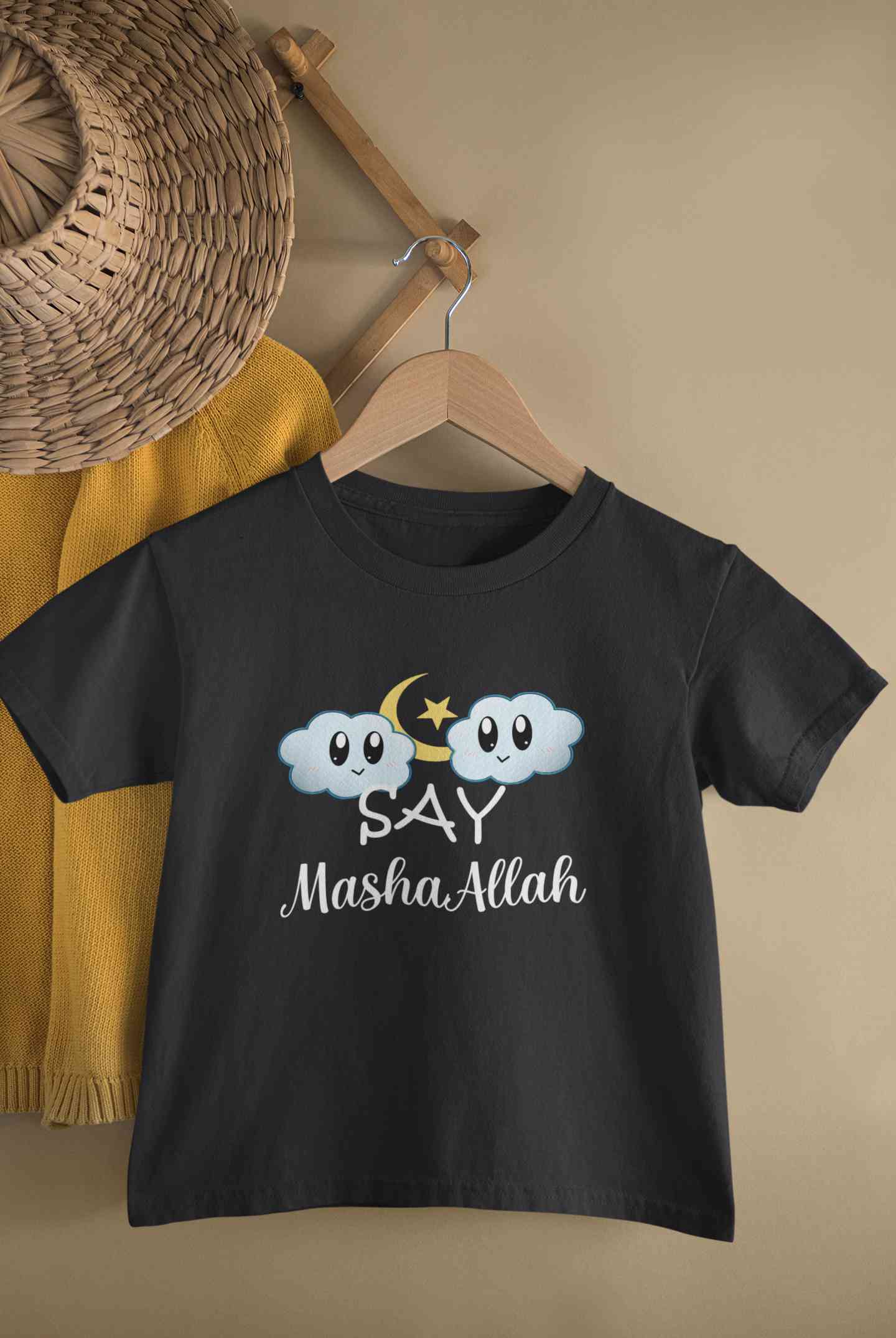Say MashAllah Half Sleeves T-Shirt for Boy-FunkyTeesClub