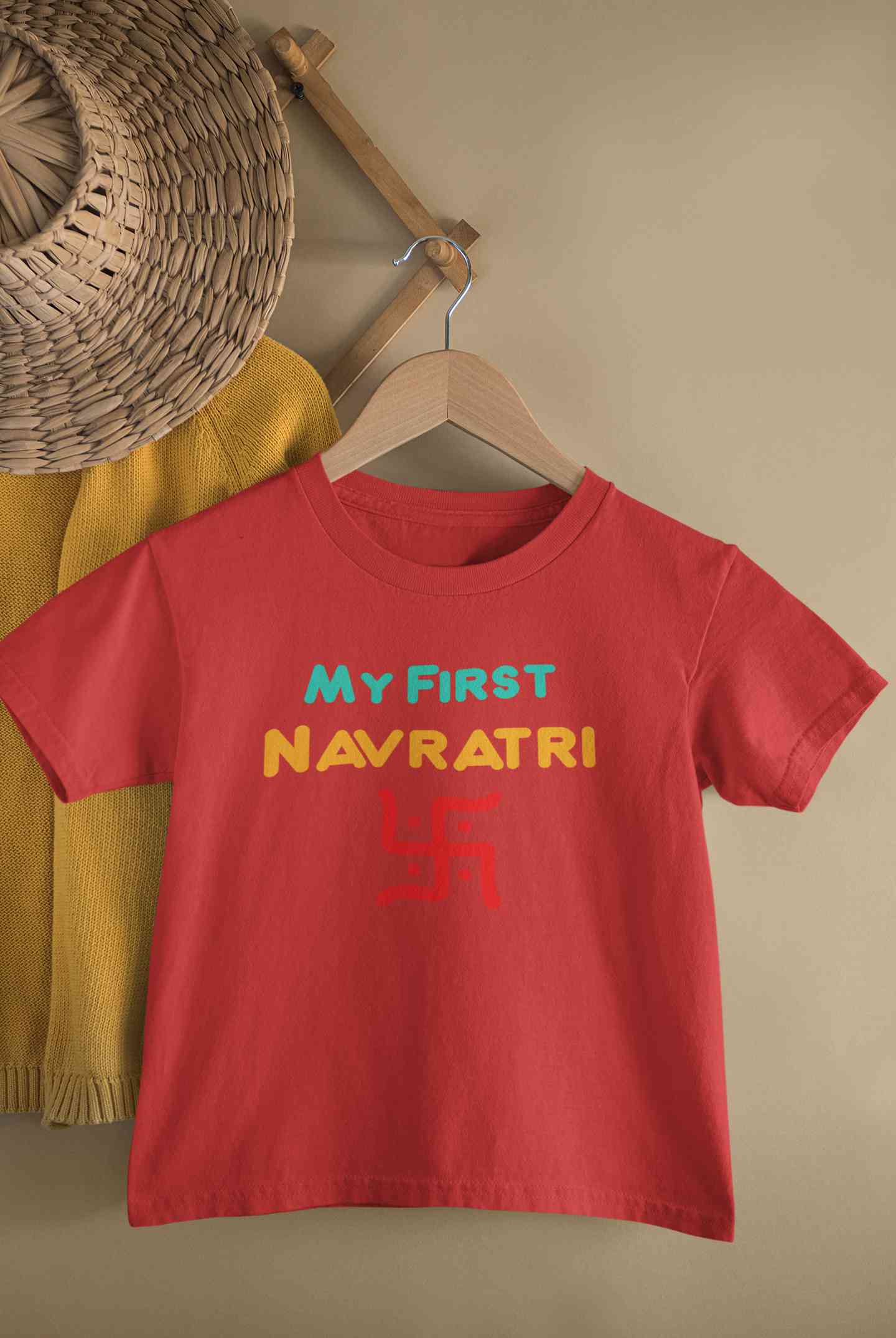 My First Navratri Half Sleeves T-Shirt for Boy-FunkyTeesClub