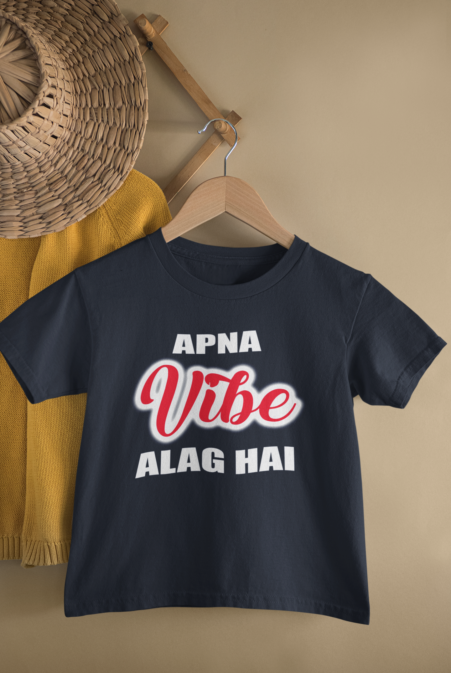 Apna Vibe Alag Hai Half Sleeves T-Shirt for Boy-FunkyTeesClub