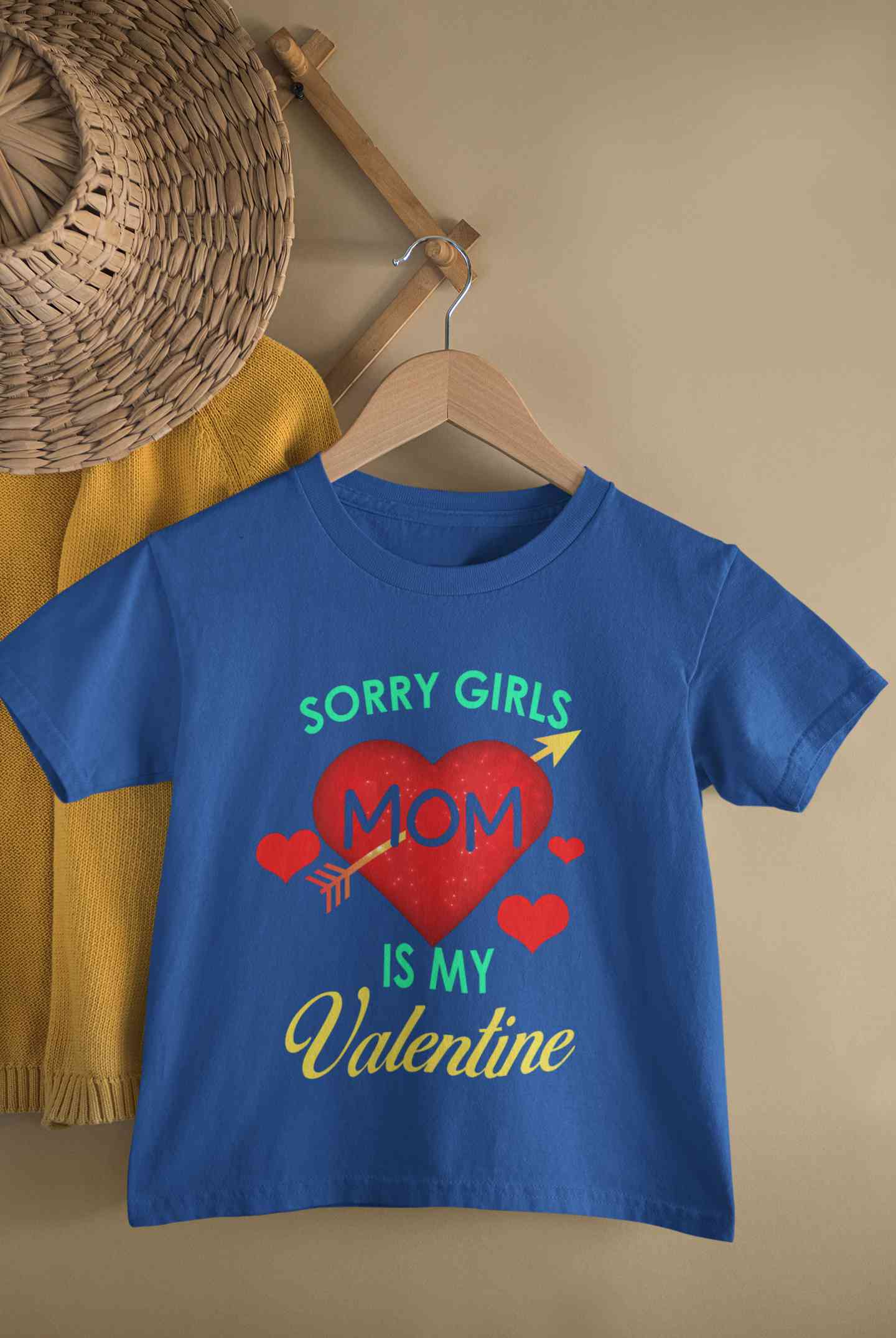 Sorry Girls Mom Is My Valentine Half Sleeves T-Shirt for Boy-FunkyTeesClub