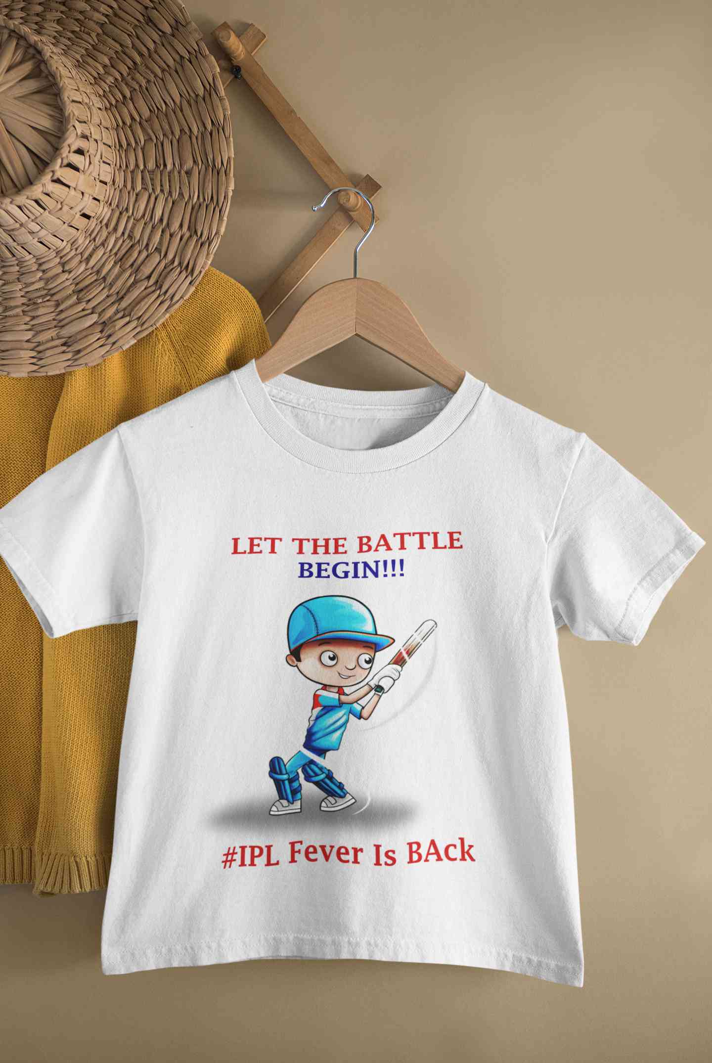 IPL Fever Is Back Half Sleeves T-Shirt for Boy-FunkyTeesClub