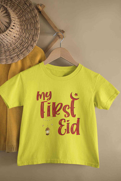 My First Eid Half Sleeves T-Shirt for Boy-FunkyTeesClub