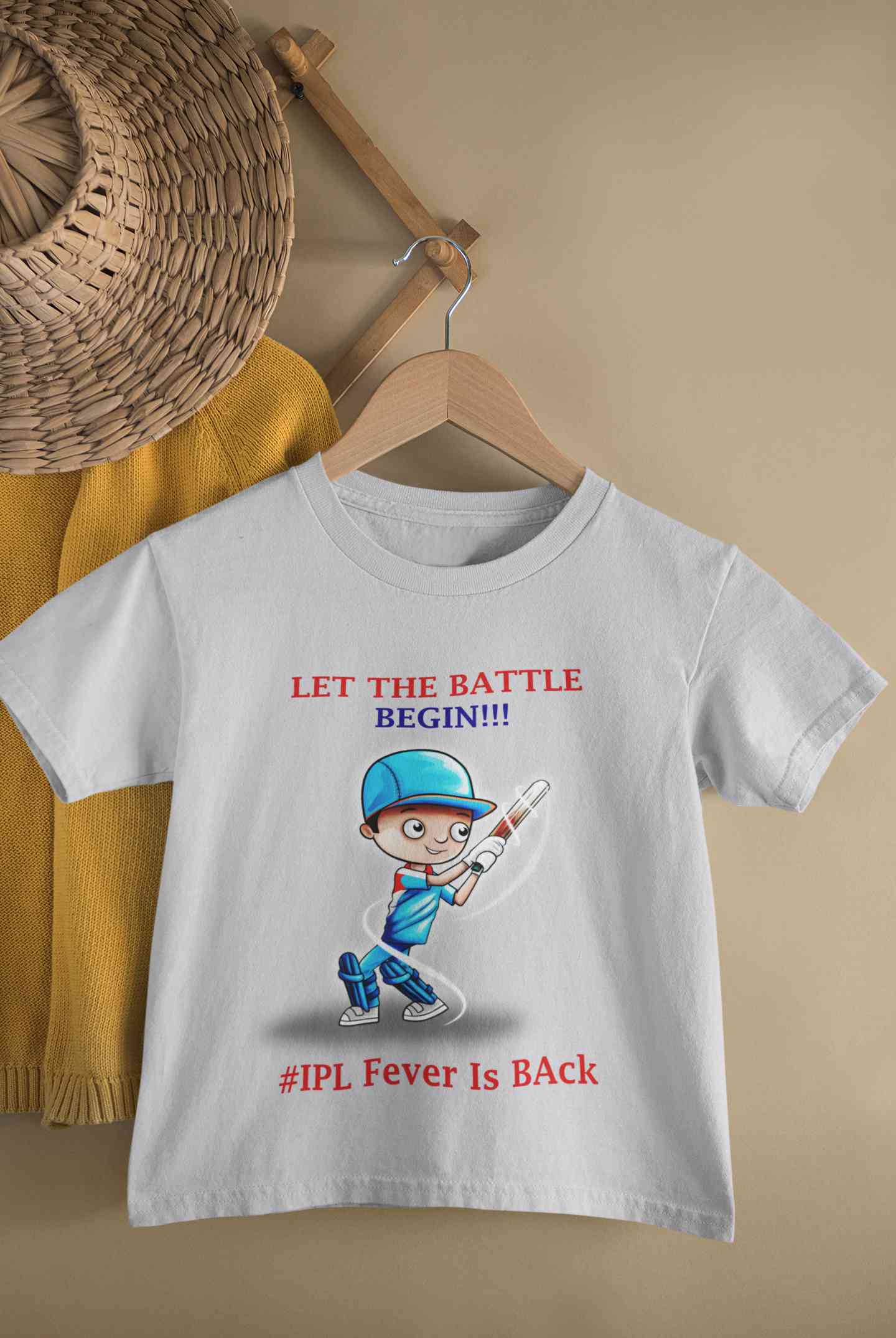 IPL Fever Is Back Half Sleeves T-Shirt for Boy-FunkyTeesClub