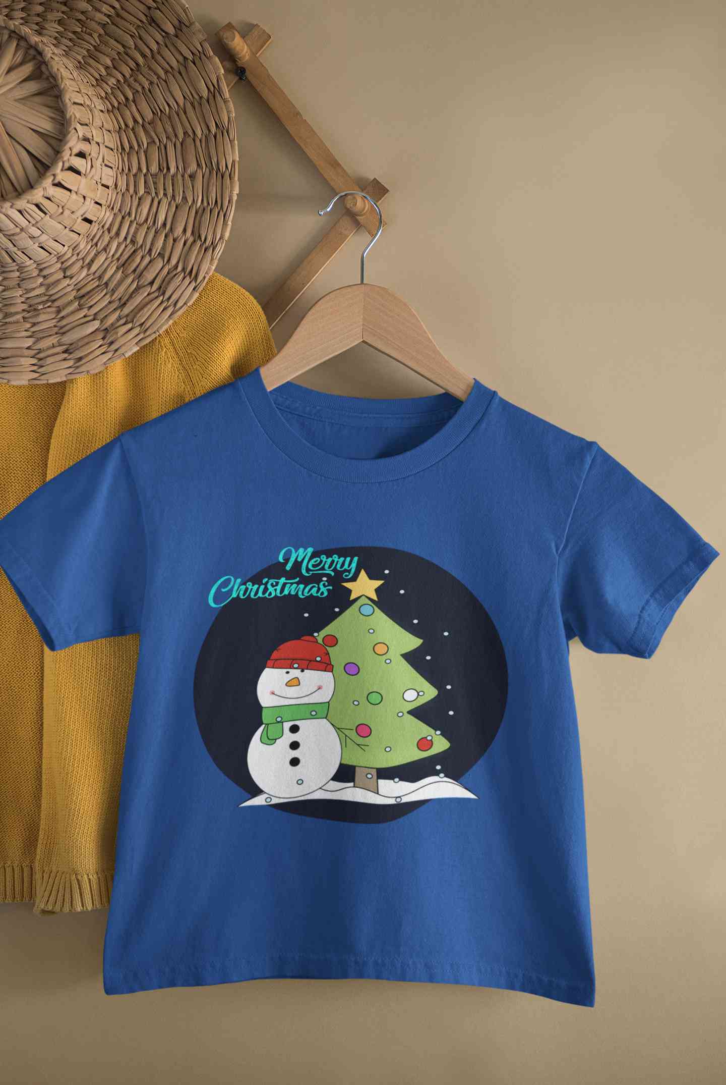 Merry Christmas Half Sleeves T-Shirt for Boy-FunkyTeesClub
