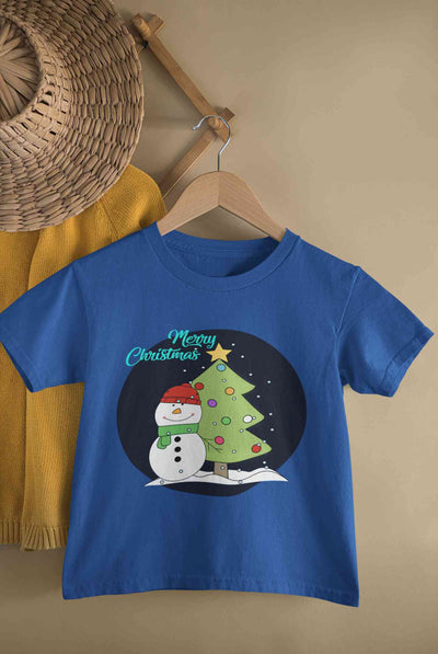 Merry Christmas Half Sleeves T-Shirt for Boy-FunkyTeesClub