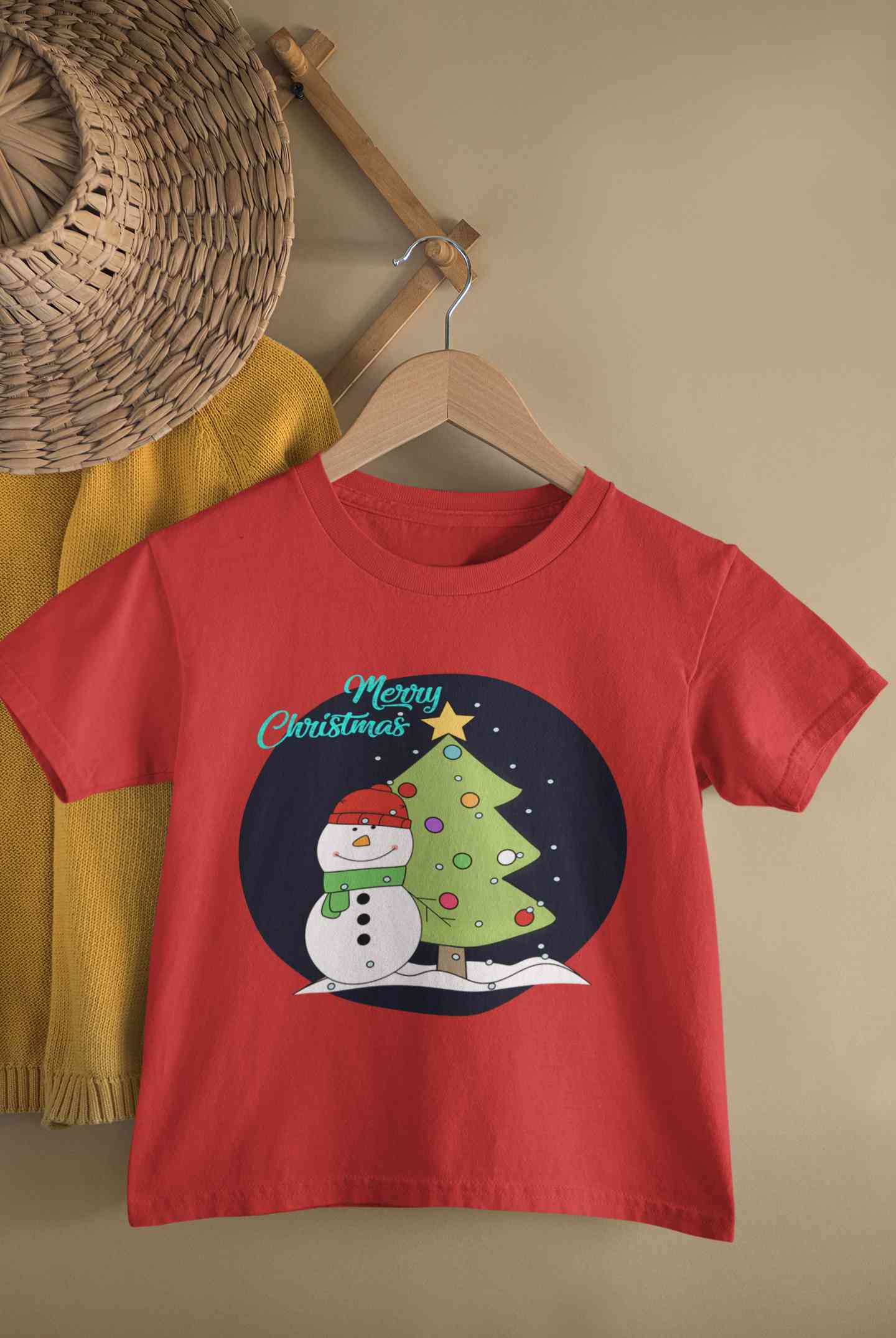 Merry Christmas Half Sleeves T-Shirt for Boy-FunkyTeesClub