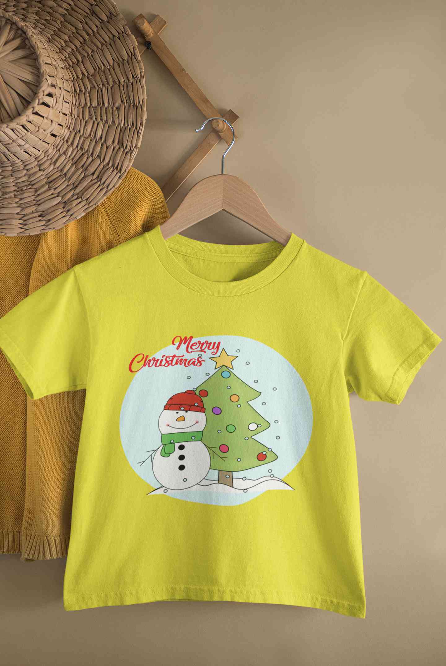 Merry Christmas Half Sleeves T-Shirt for Boy-FunkyTeesClub