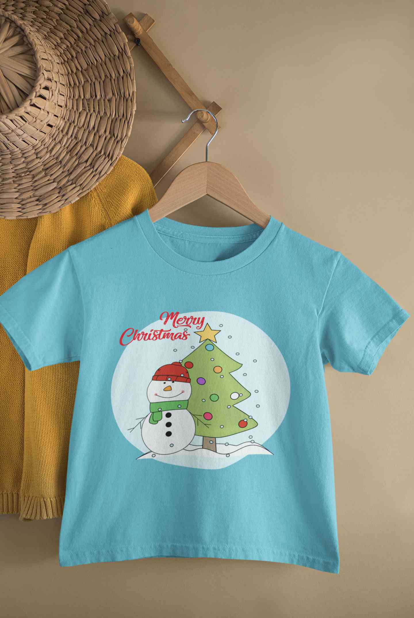 Merry Christmas Half Sleeves T-Shirt for Boy-FunkyTeesClub