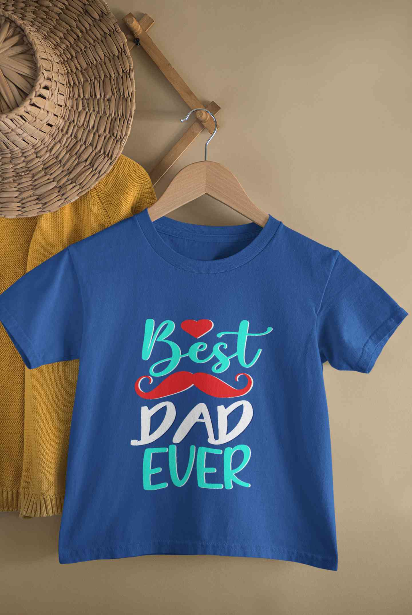 Best Dad Ever Fathers Day Half Sleeves T-Shirt For Girls -FunkyTeesClub