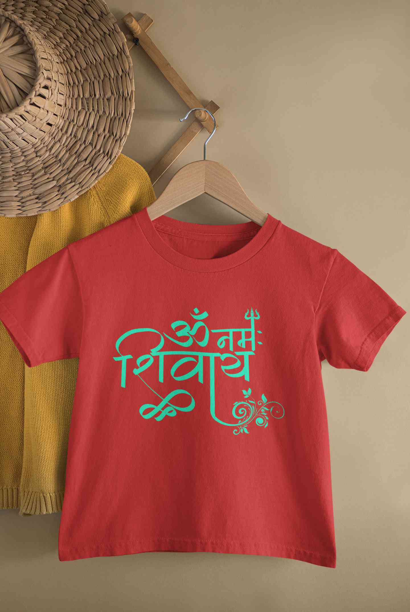 Om Namah Shivay Maha Shivratri Half Sleeves T-Shirt for Boy-FunkyTeesClub