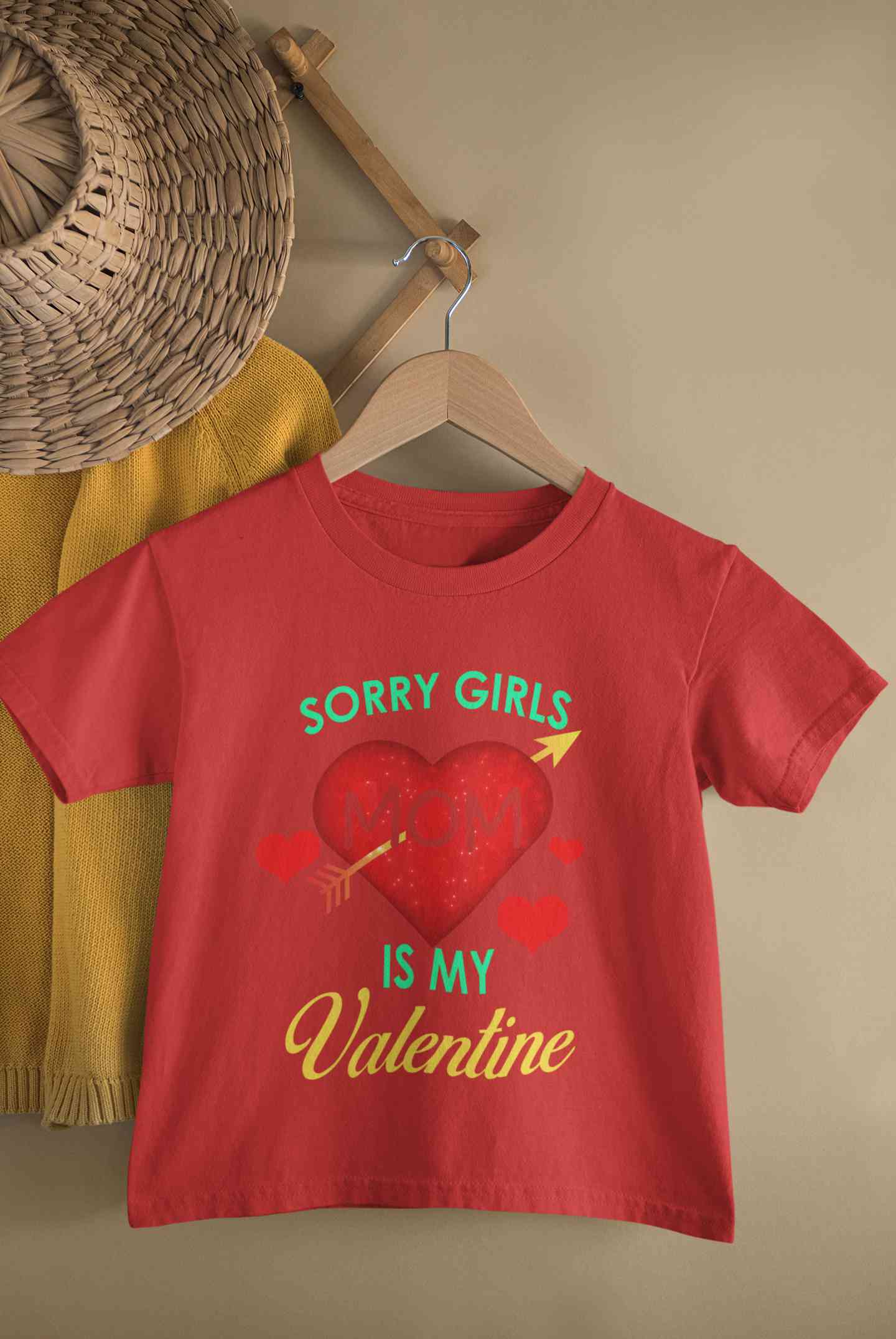 Sorry Girls Mom Is My Valentine Half Sleeves T-Shirt for Boy-FunkyTeesClub
