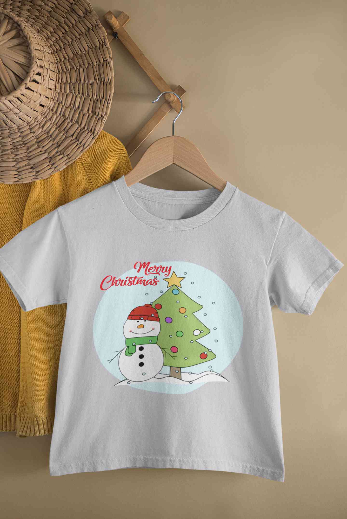 Merry Christmas Half Sleeves T-Shirt for Boy-FunkyTeesClub
