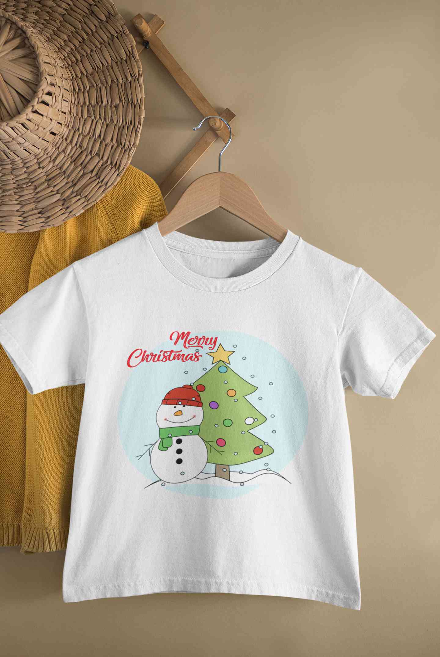 Merry Christmas Half Sleeves T-Shirt for Boy-FunkyTeesClub