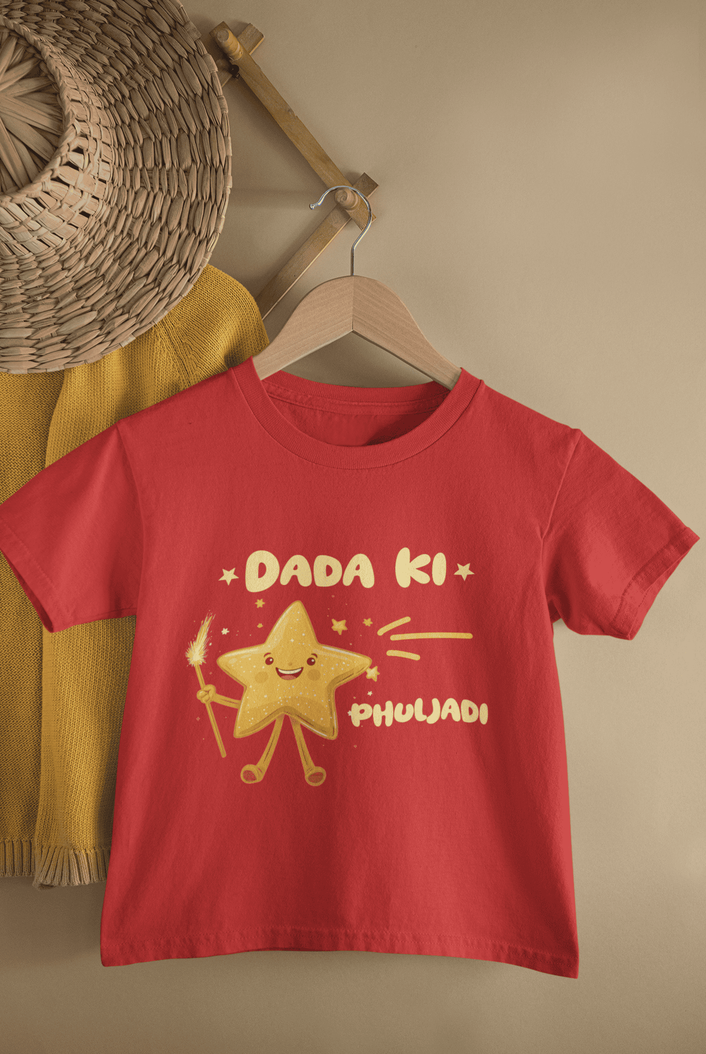 Dada Ki Phuljadi Diwali Half Sleeves T-Shirt For Girls -FunkyTeesClub