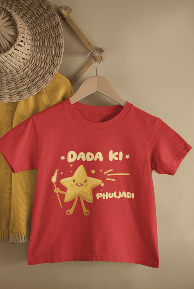Dada Ki Phuljadi Diwali Half Sleeves T-Shirt For Girls -FunkyTeesClub