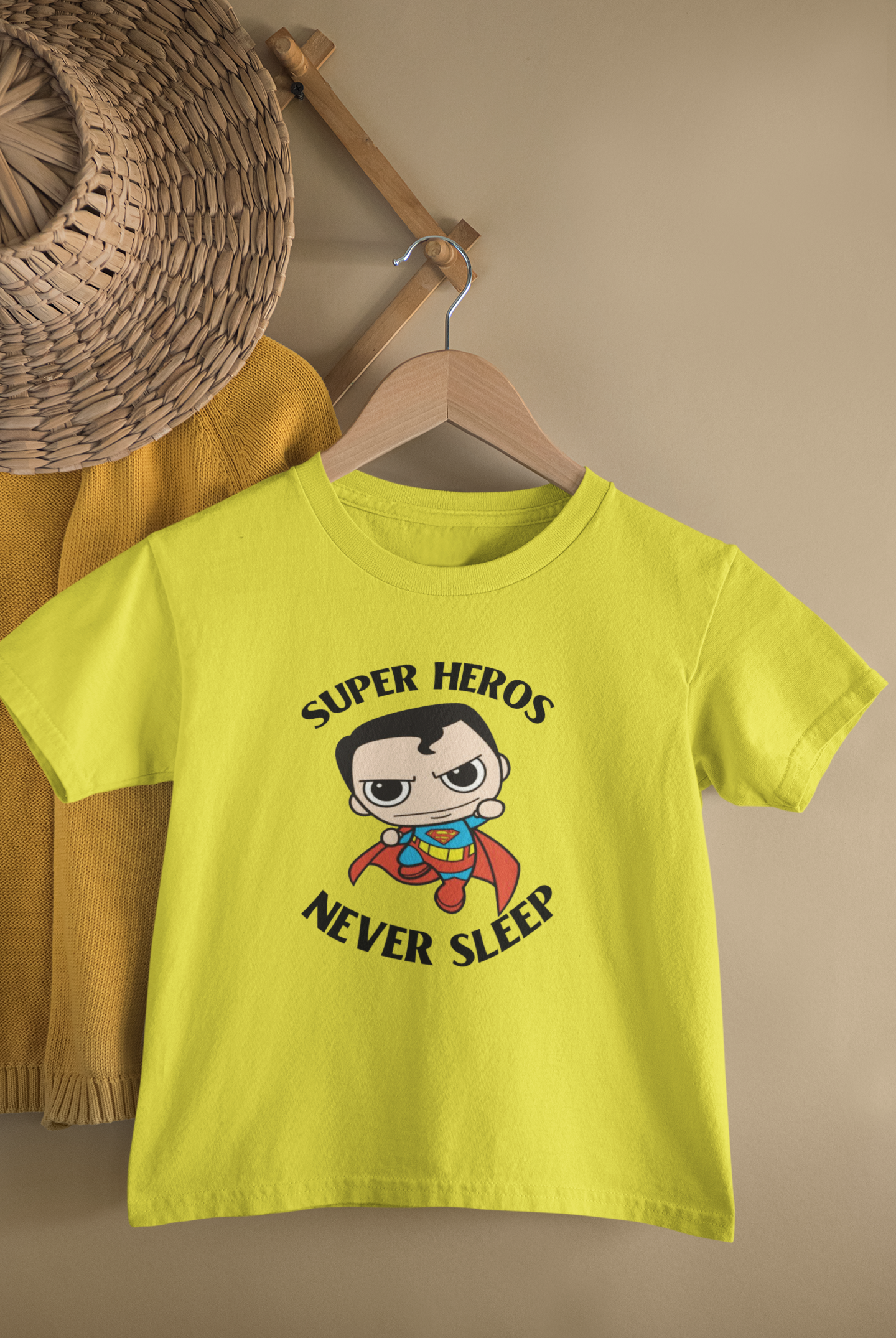 Super Heros Never Sleeps Half Sleeves T-Shirt for Boy-FunkyTeesClub