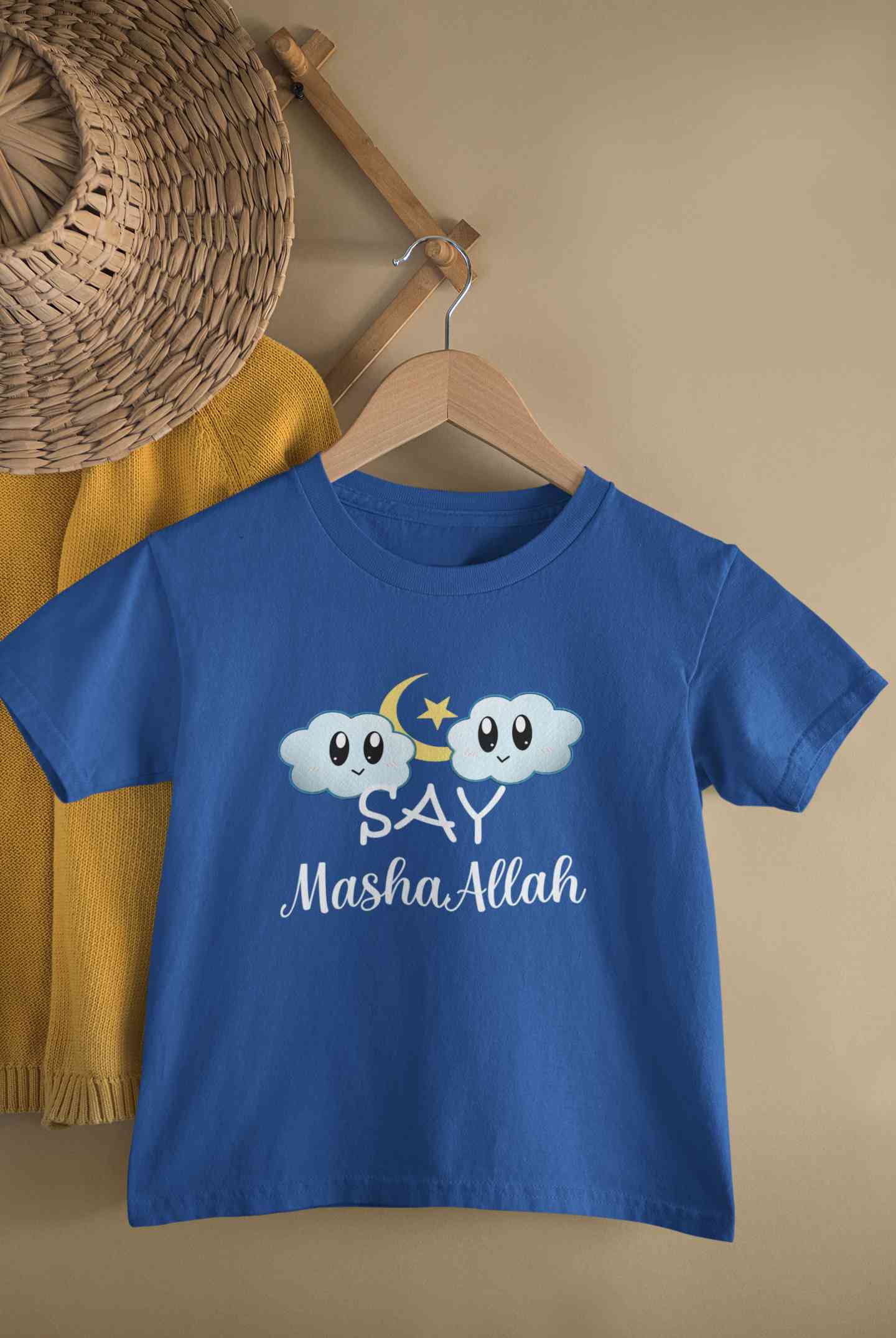 Say MashAllah Half Sleeves T-Shirt for Boy-FunkyTeesClub