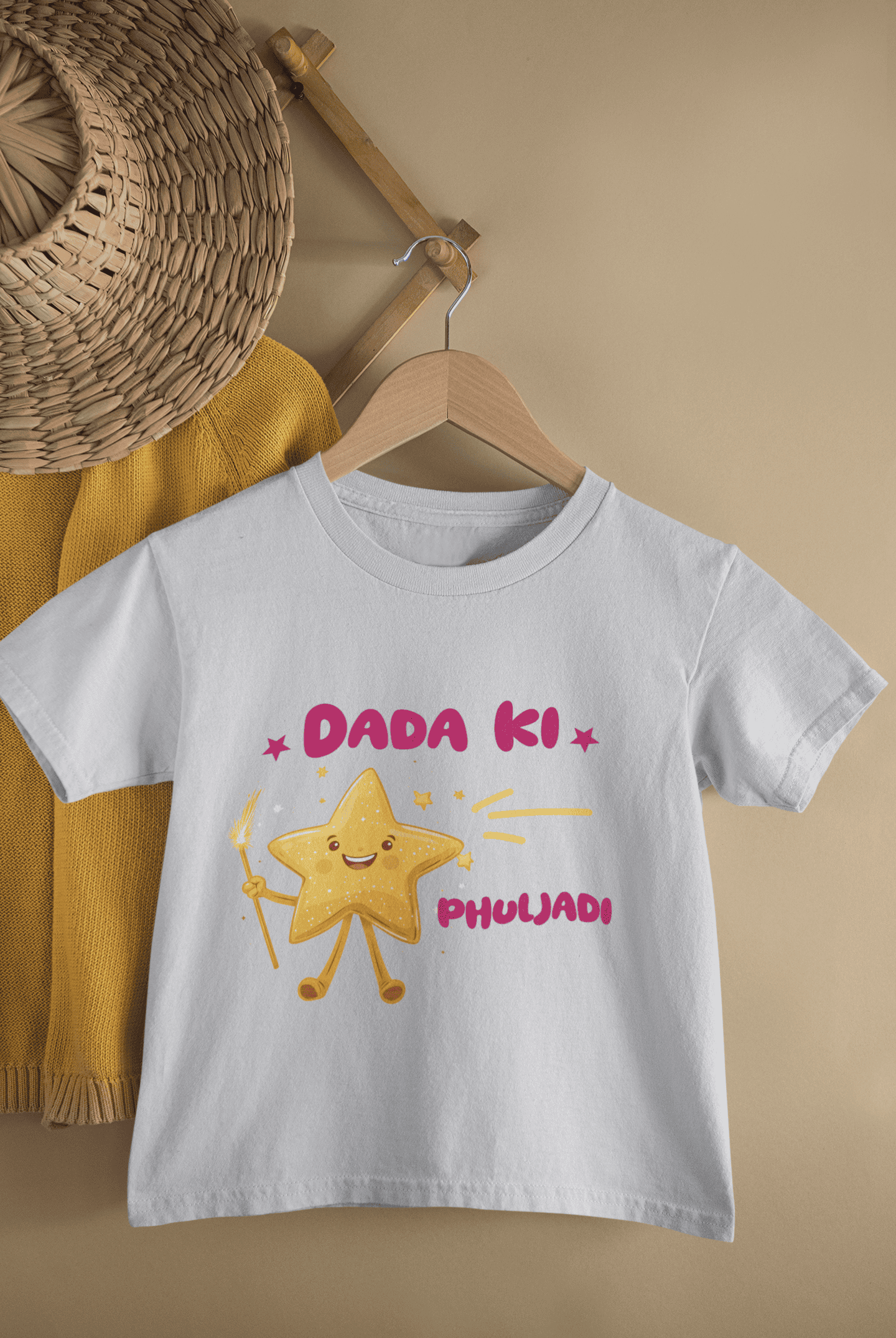 Dada Ki Phuljadi Diwali Half Sleeves T-Shirt For Girls -FunkyTeesClub