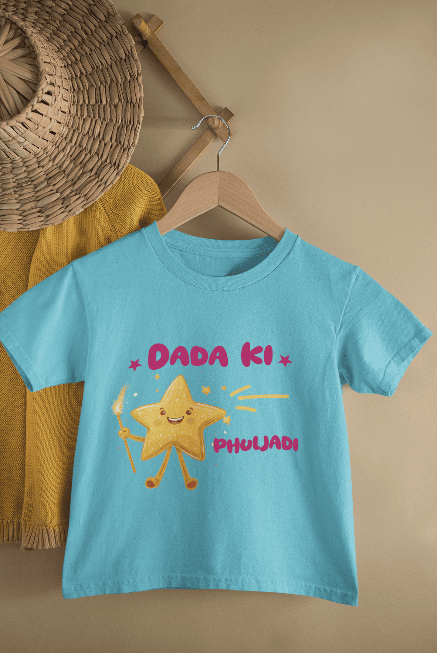 Dada Ki Phuljadi Diwali Half Sleeves T-Shirt For Girls -FunkyTeesClub