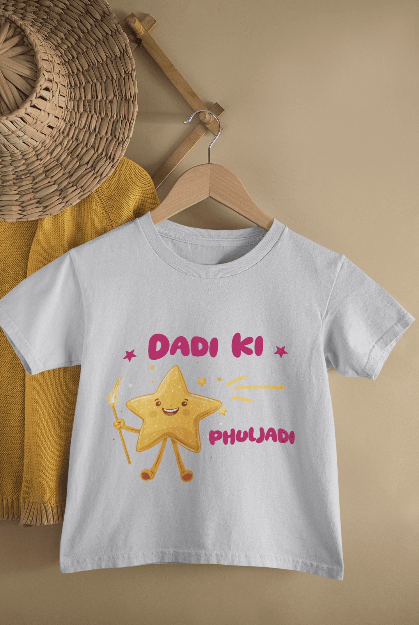 Dadi Ki Phuljadi Diwali Half Sleeves T-Shirt For Girls -FunkyTeesClub