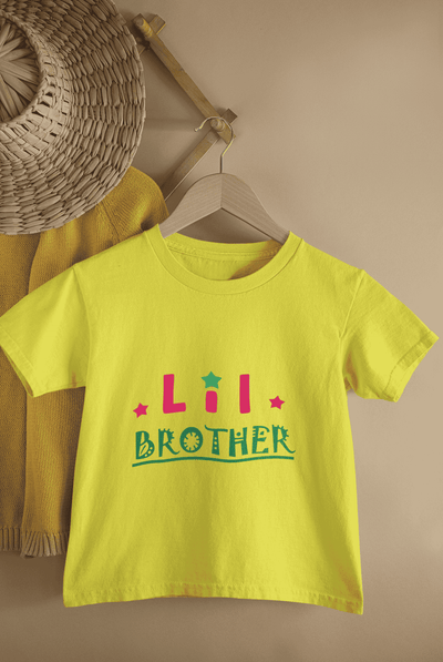 Lil Brother Rakshabandhan Half Sleeves T-Shirt for Boys -FunkyTeesClub
