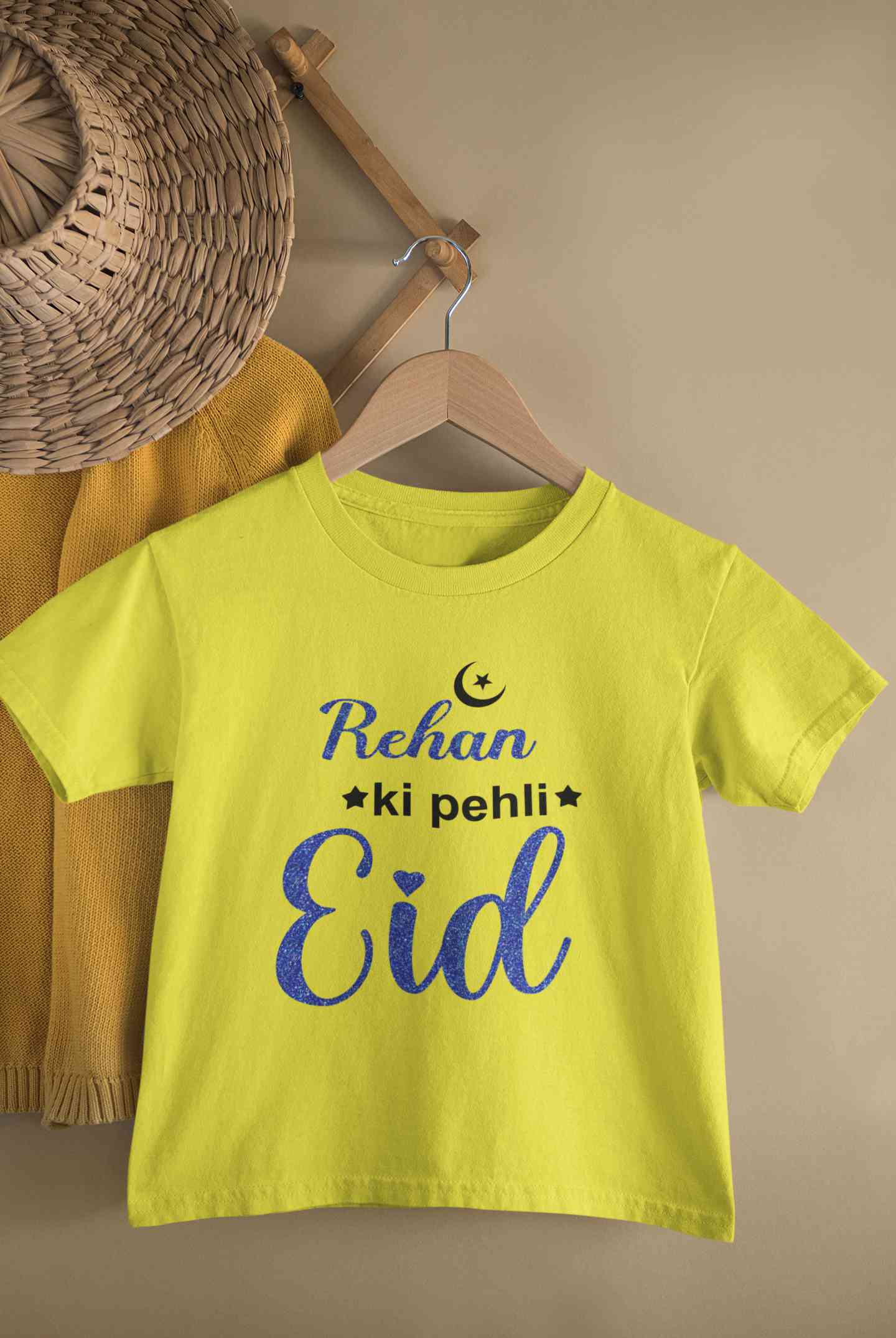 Custom Name Pehli Eid Half Sleeves T-Shirt for Boy-FunkyTeesClub