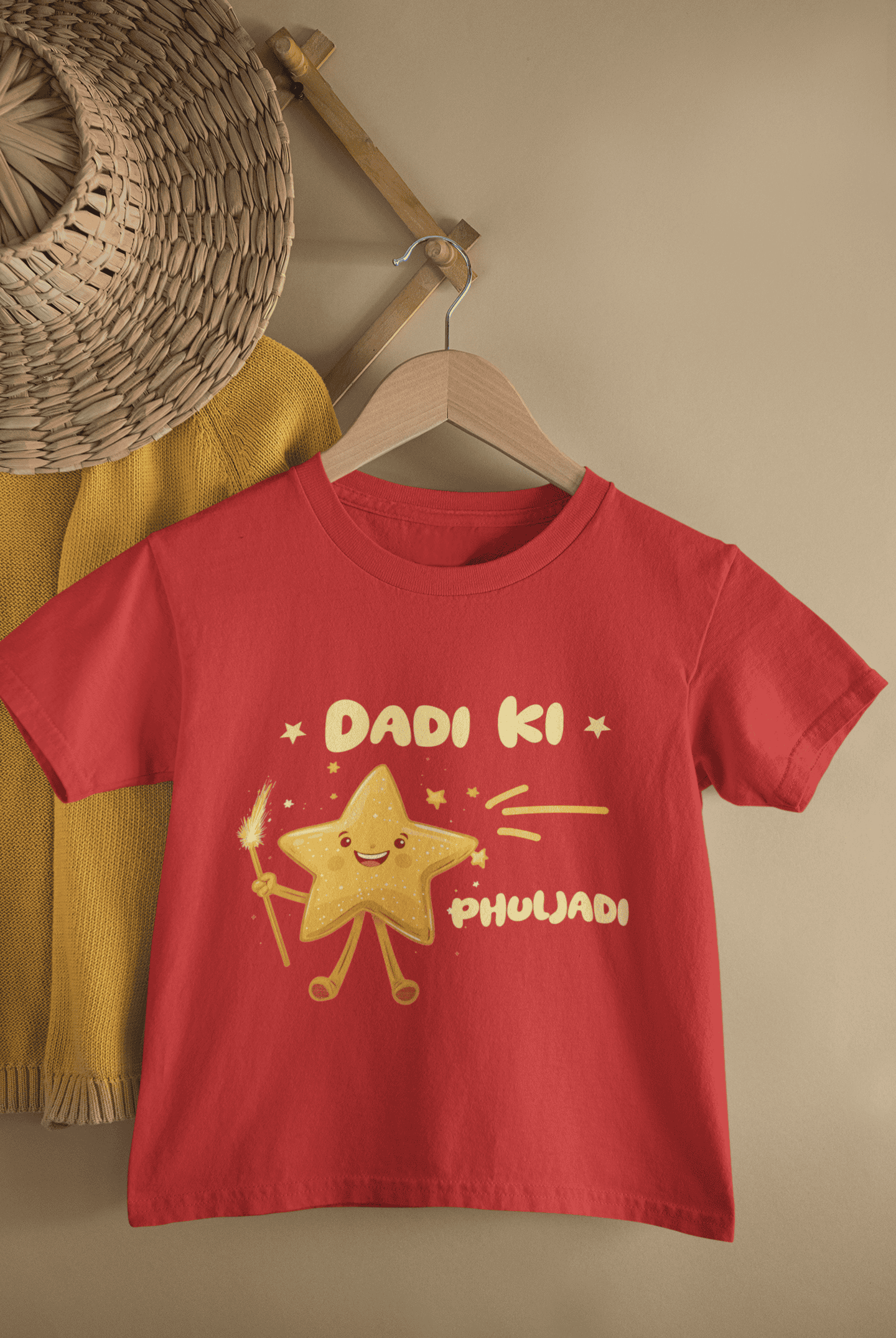 Dadi Ki Phuljadi Diwali Half Sleeves T-Shirt For Girls -FunkyTeesClub