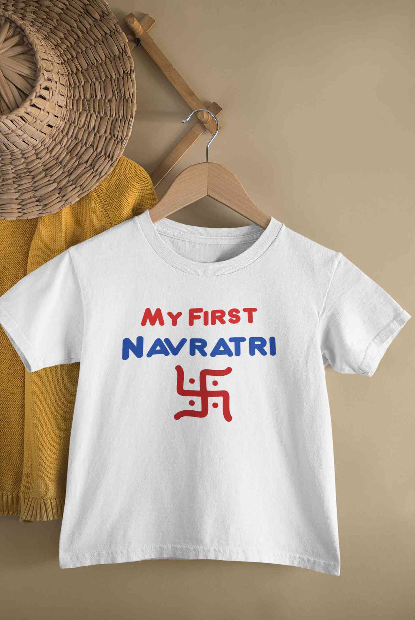 My First Navratri Half Sleeves T-Shirt for Boy-FunkyTeesClub