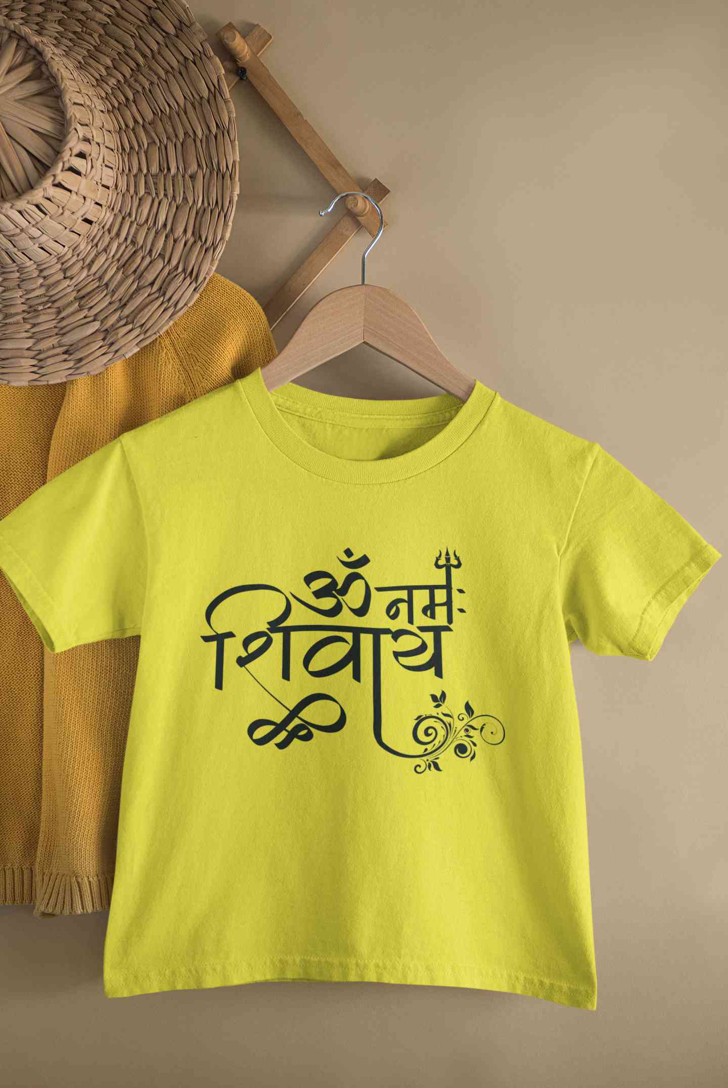 Om Namah Shivay Maha Shivratri Half Sleeves T-Shirt for Boy-FunkyTeesClub
