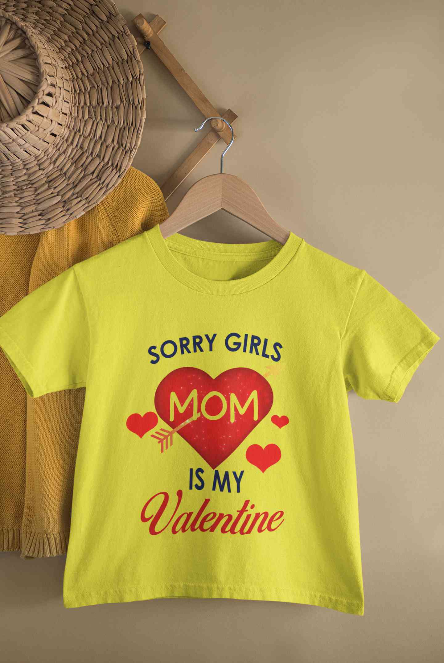 Sorry Girls Mom Is My Valentine Half Sleeves T-Shirt for Boy-FunkyTeesClub