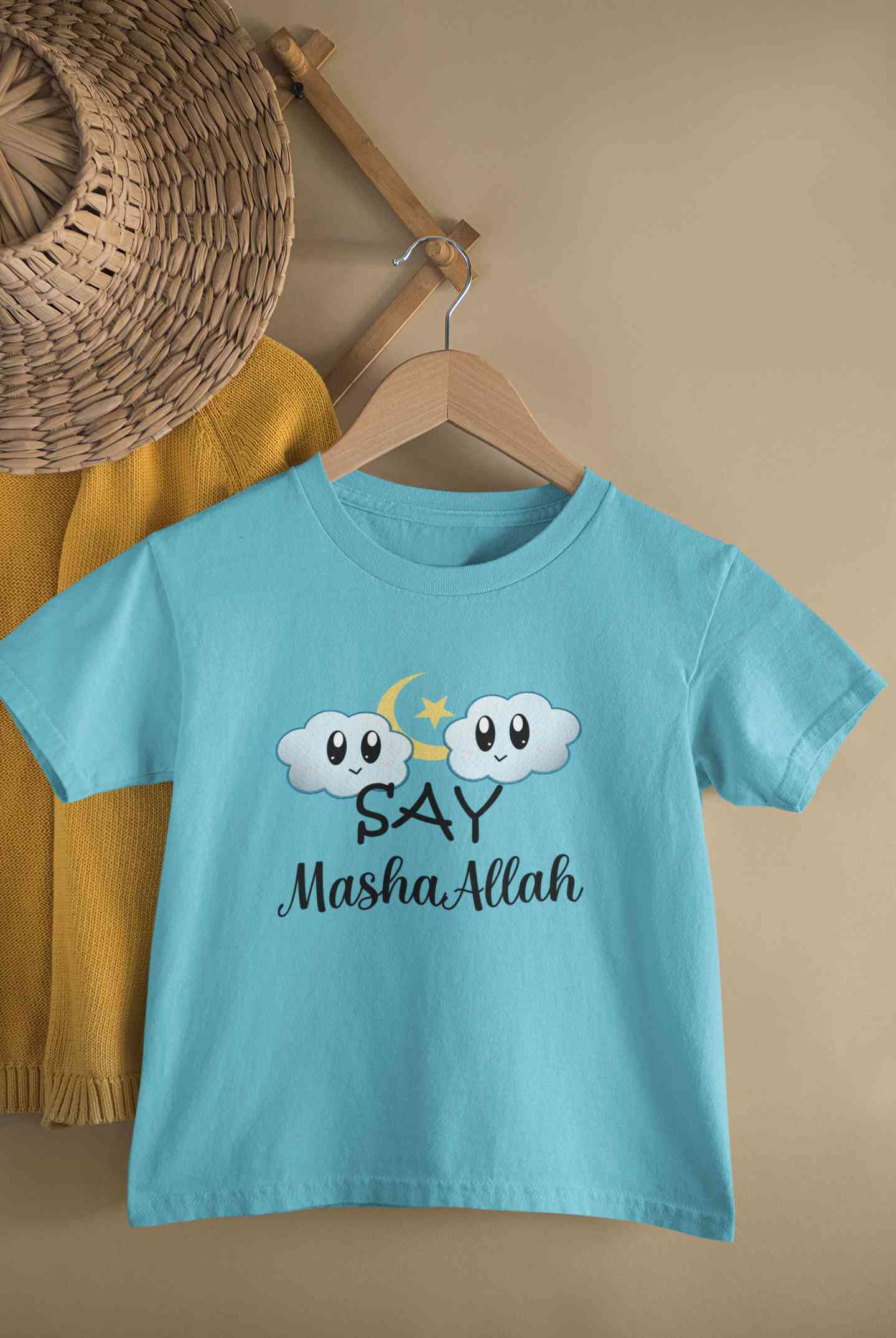 Say MashAllah Half Sleeves T-Shirt for Boy-FunkyTeesClub