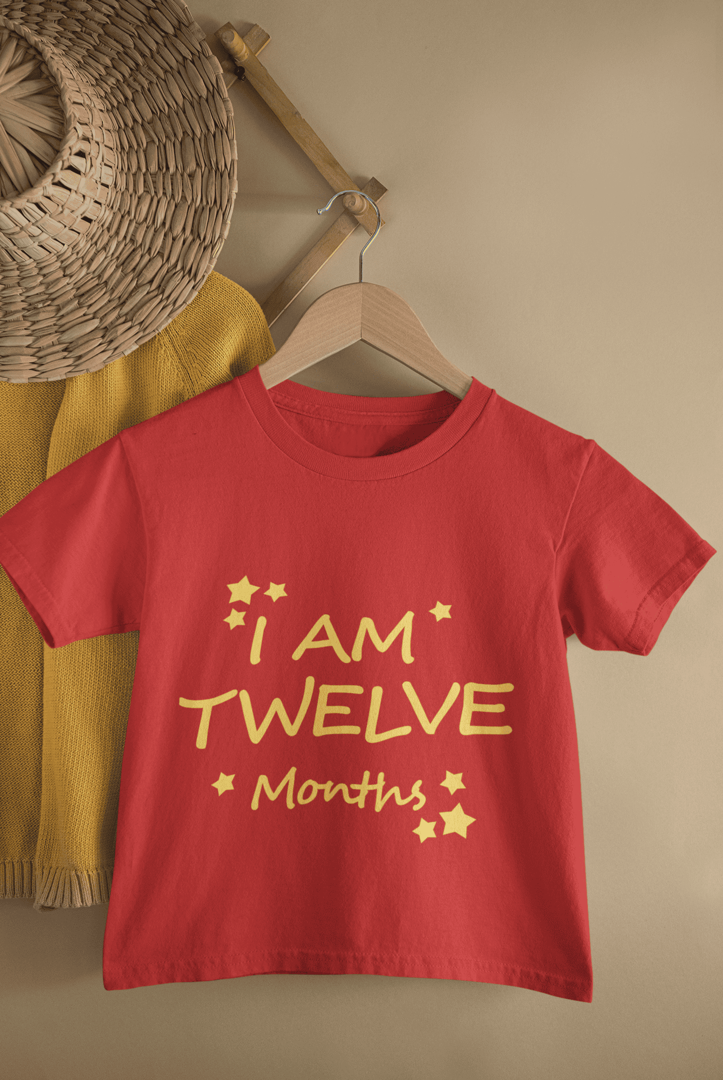 I Am Twelve Months Half Sleeves T-Shirt For Girls -FunkyTeesClub