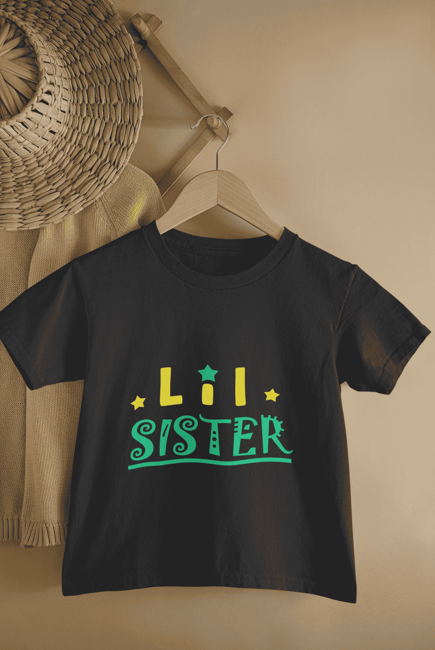Lil Sister Rakshabandhan Half Sleeves T-Shirt For Girls -FunkyTeesClub