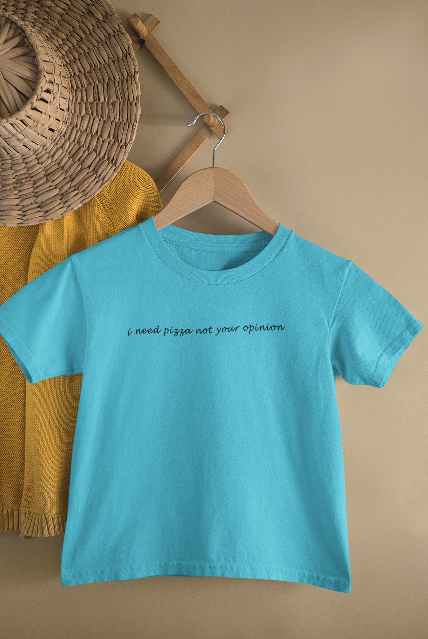 I Need Pizza Minimals Half Sleeves T-Shirt for Boy-FunkyTeesClub
