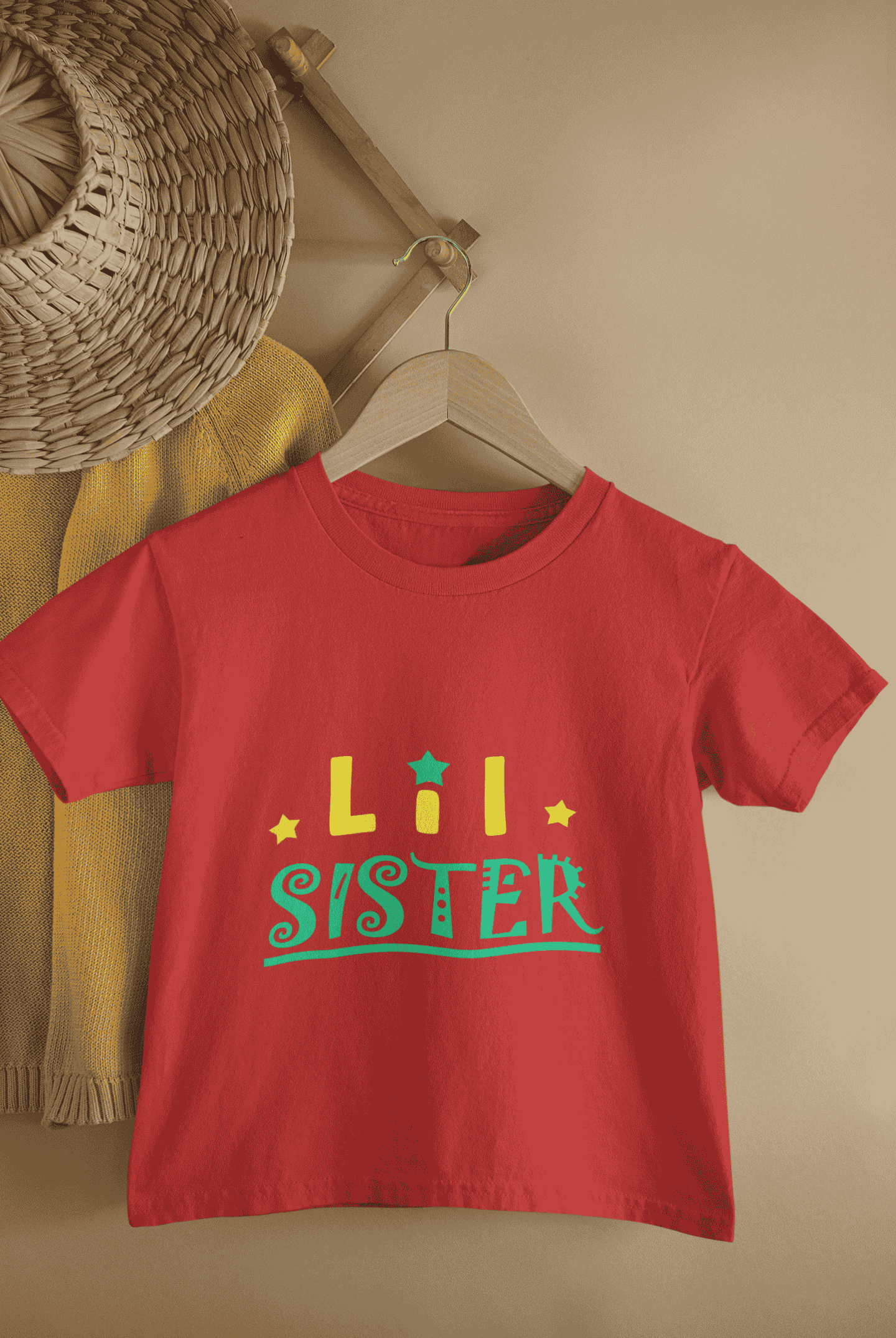Lil Sister Rakshabandhan Half Sleeves T-Shirt For Girls -FunkyTeesClub