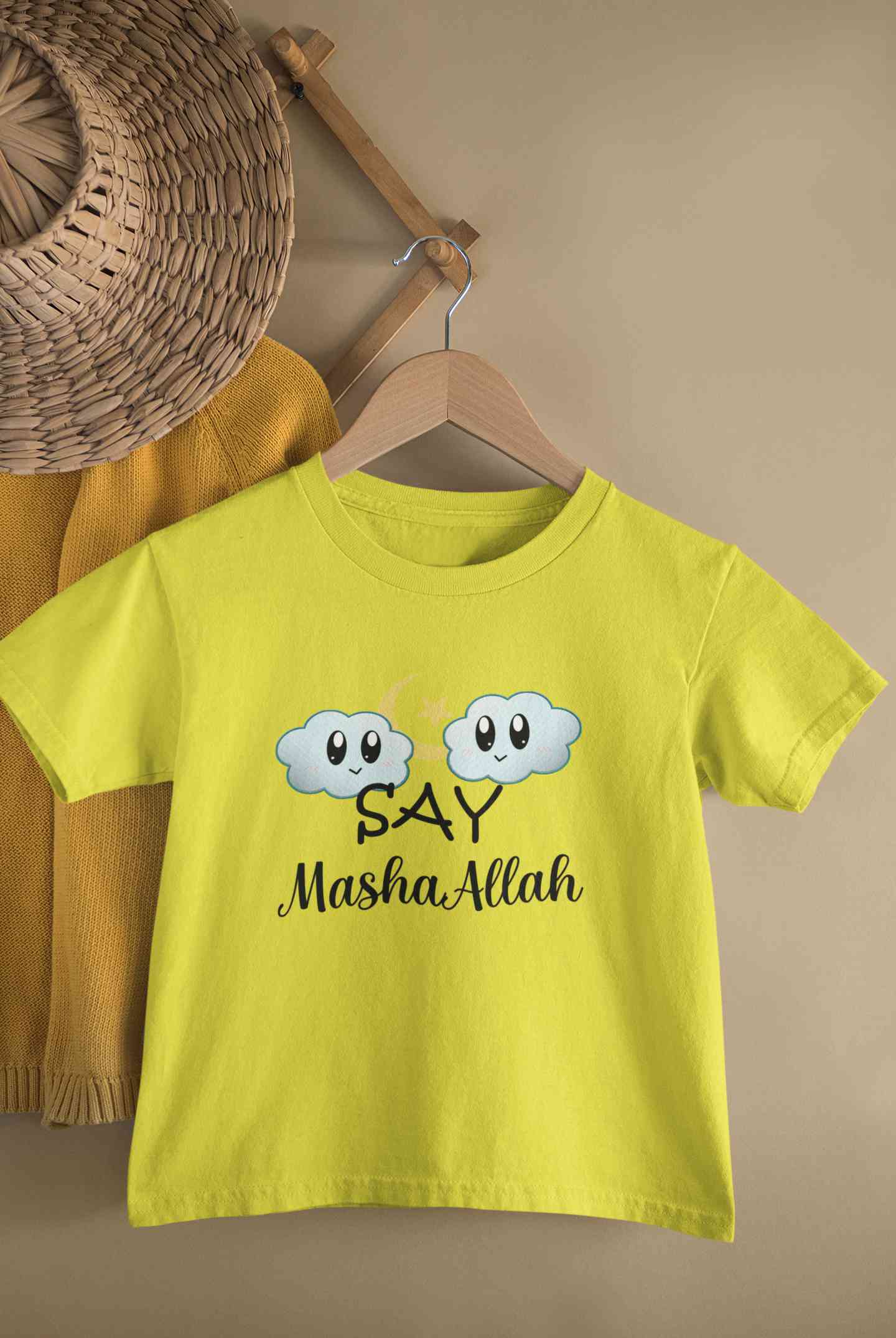 Say MashAllah Half Sleeves T-Shirt for Boy-FunkyTeesClub