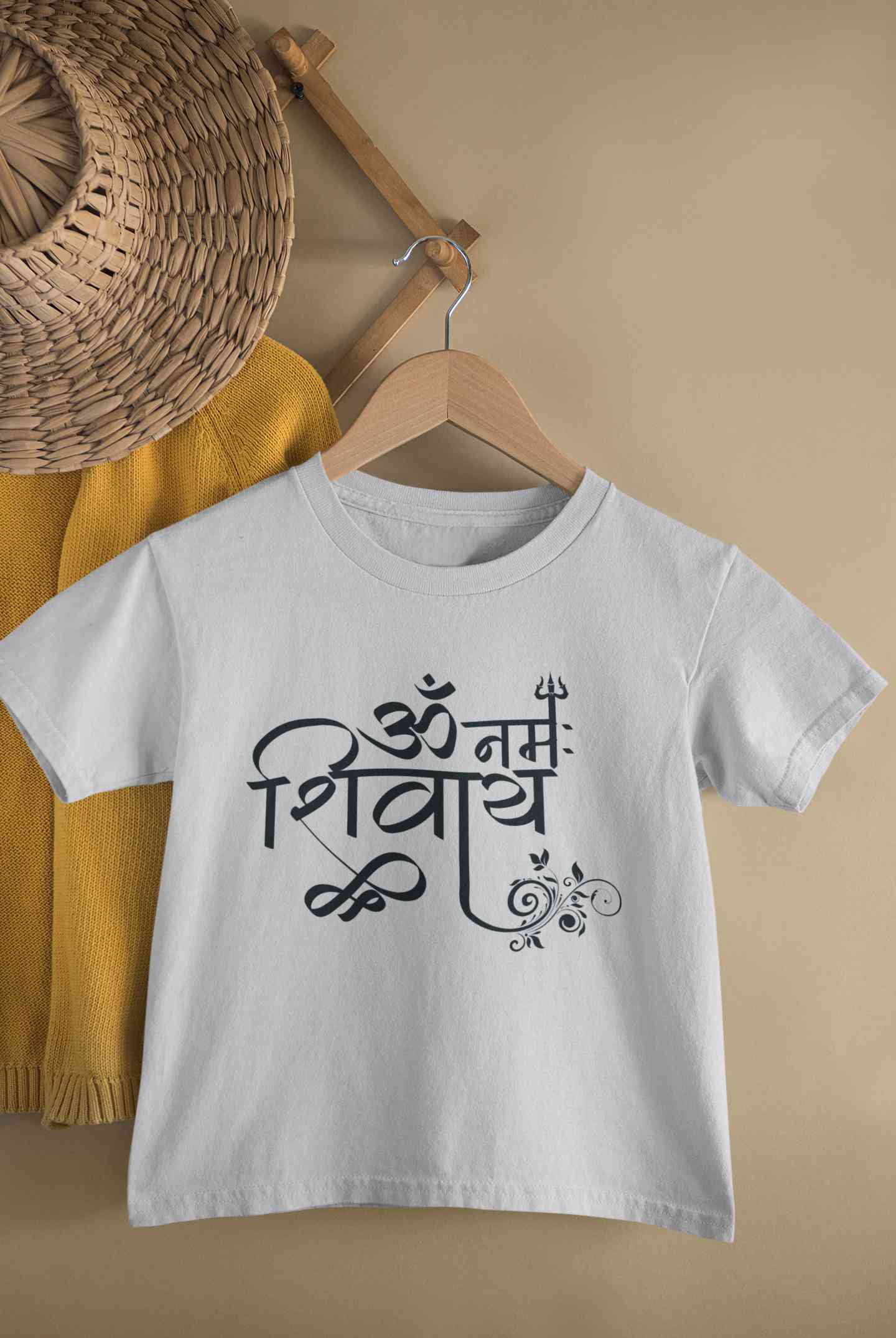 Om Namah Shivay Maha Shivratri Half Sleeves T-Shirt for Boy-FunkyTeesClub