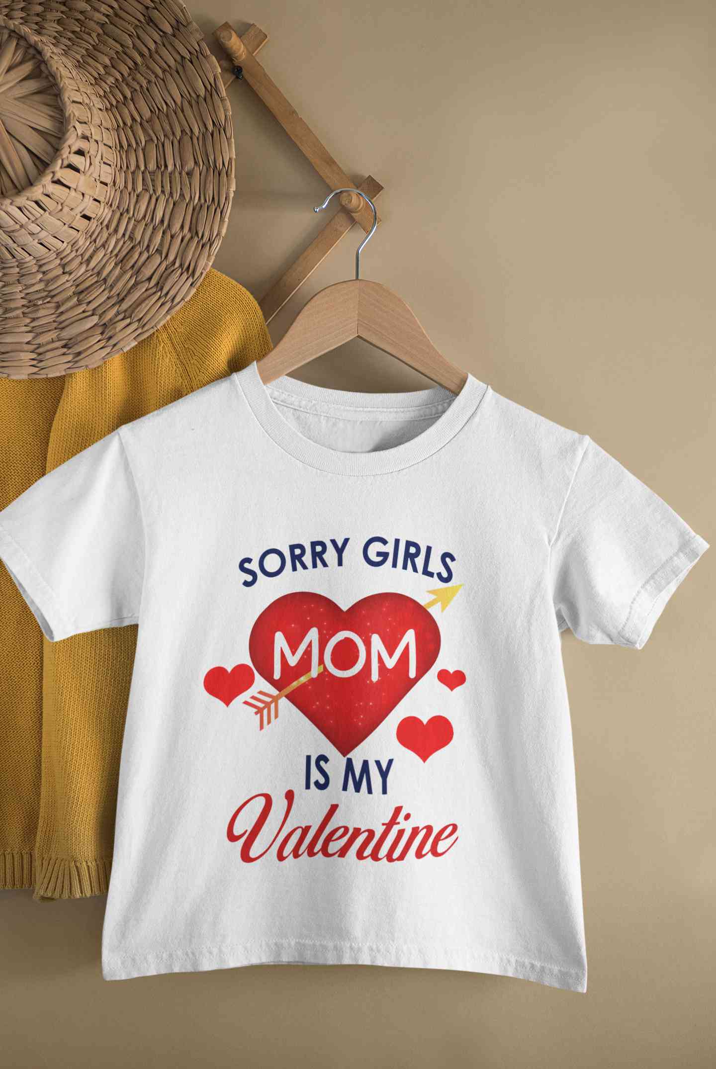 Sorry Girls Mom Is My Valentine Half Sleeves T-Shirt for Boy-FunkyTeesClub