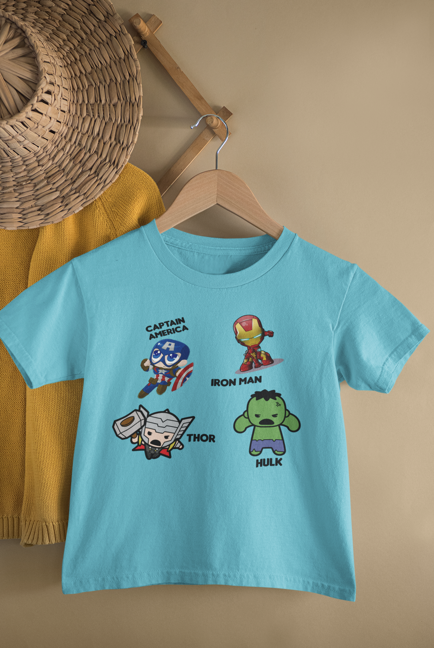 Super Heros Half Sleeves T-Shirt for Boy-FunkyTeesClub