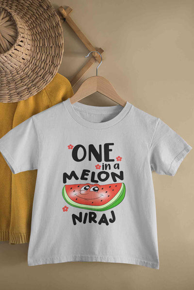 Custom Name Happy One Year First Birthday Half Sleeves T-Shirt for Boy-FunkyTeesClub