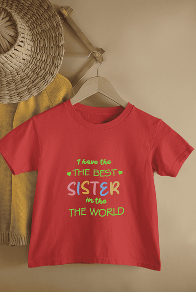 I Have The Best Sister In The World Rakshabandhan Half Sleeves T-Shirt for Boys -FunkyTeesClub