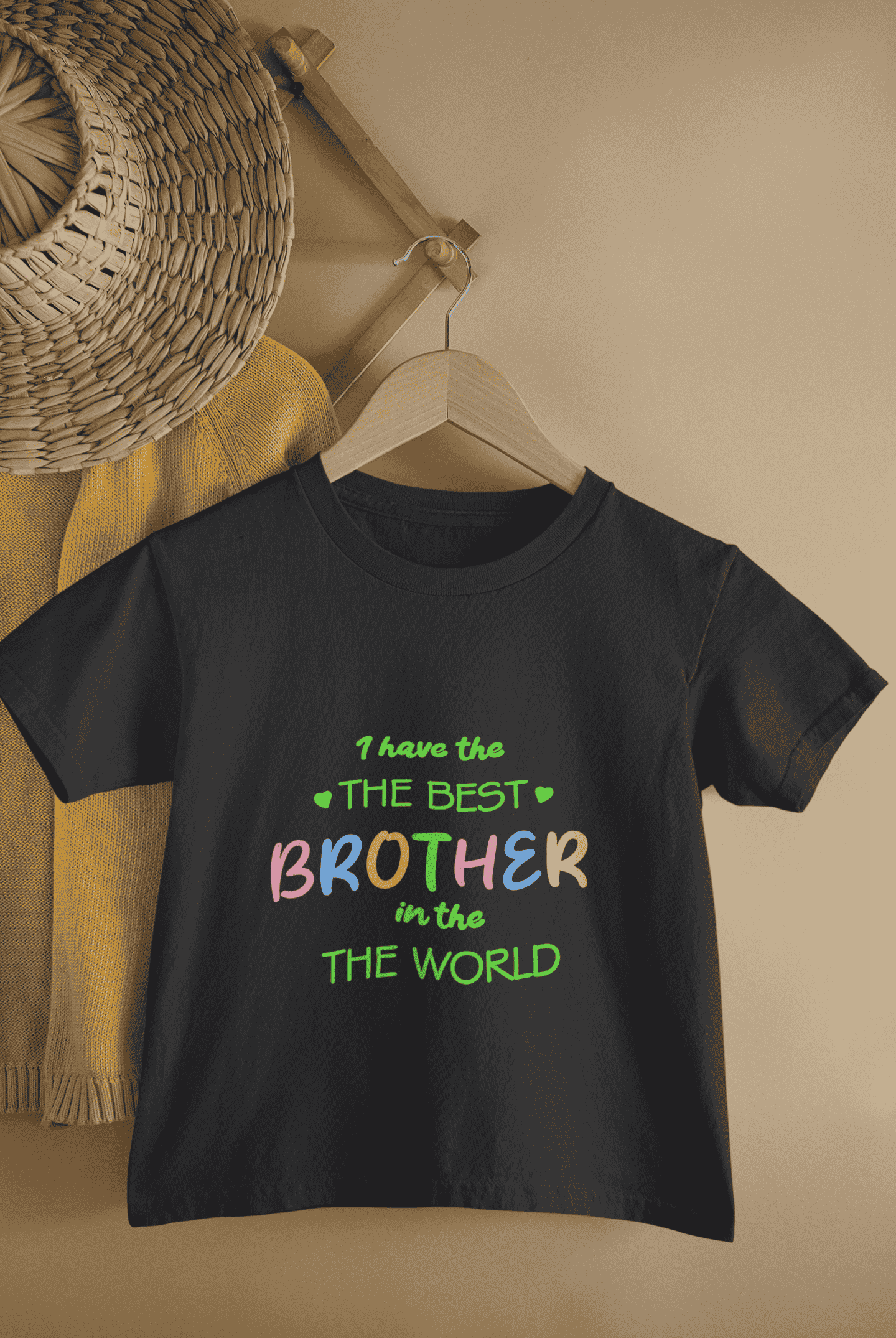 I Have The Best Brother In The World Rakshabandhan Half Sleeves T-Shirt For Girls -FunkyTeesClub