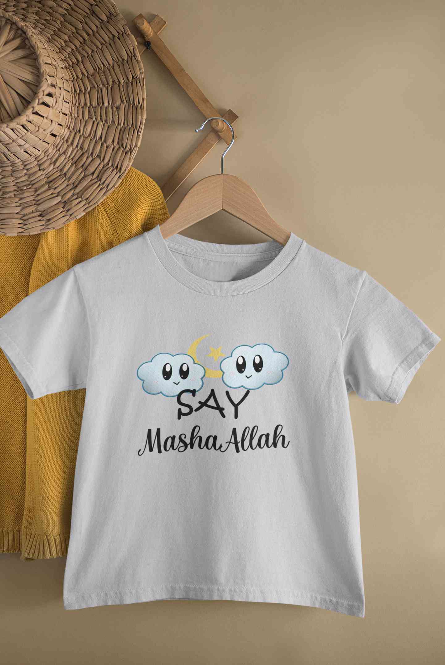 Say MashAllah Half Sleeves T-Shirt for Boy-FunkyTeesClub