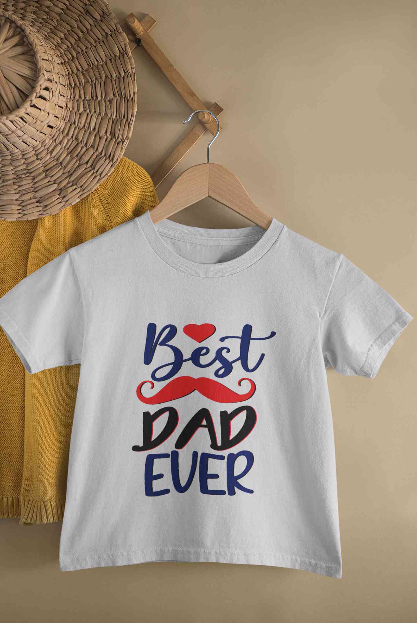 Best Dad Ever Fathers Day Half Sleeves T-Shirt For Girls -FunkyTeesClub