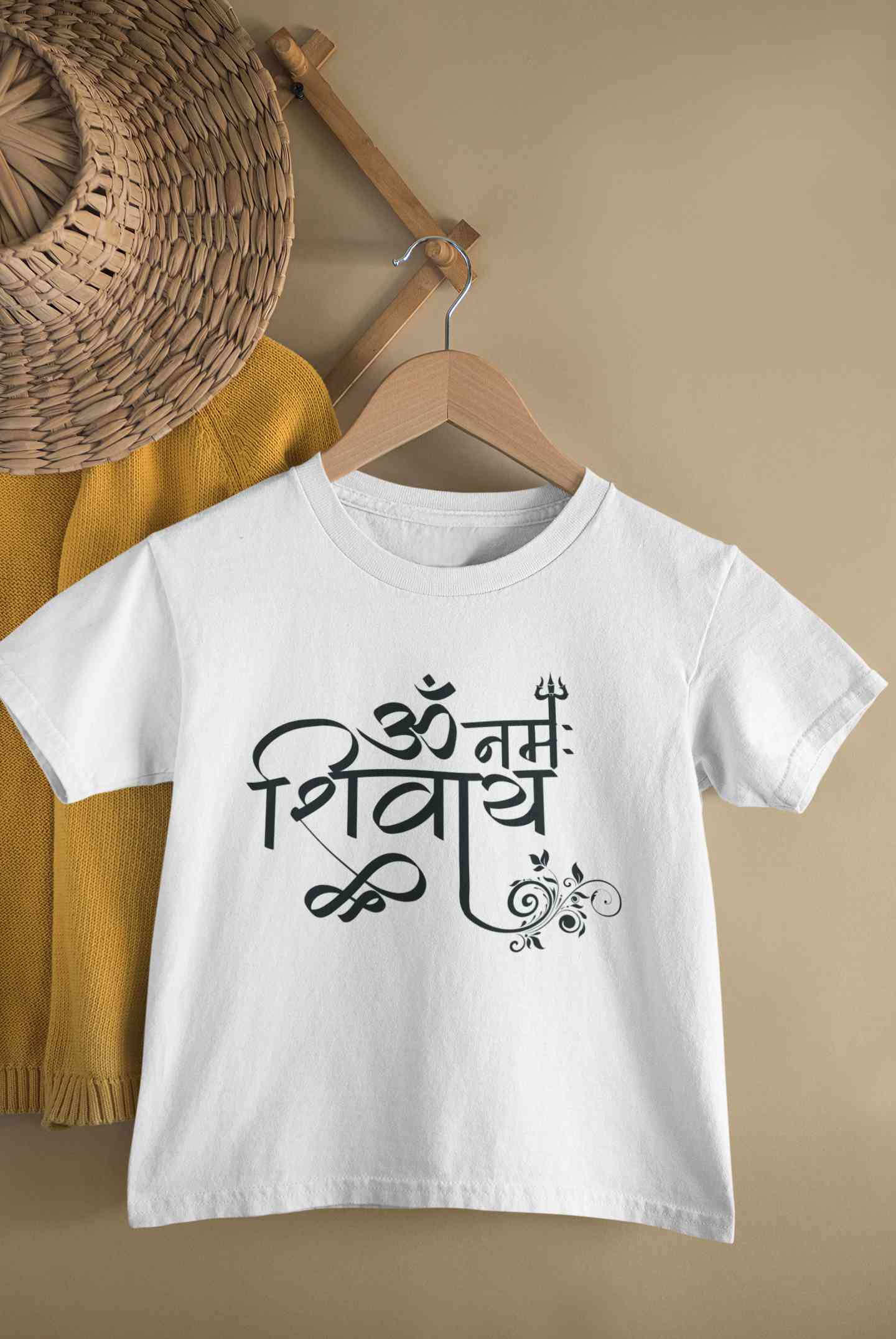 Om Namah Shivay Maha Shivratri Half Sleeves T-Shirt for Boy-FunkyTeesClub