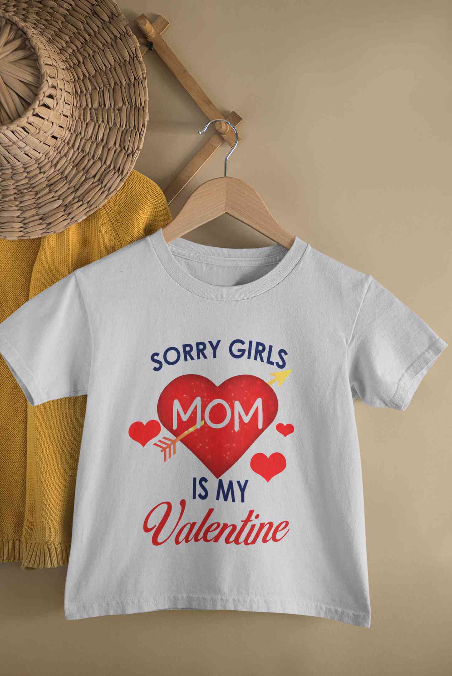 Sorry Girls Mom Is My Valentine Half Sleeves T-Shirt for Boy-FunkyTeesClub